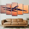 Plane At Sunset Panels paint by numbers