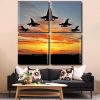 Planes Silhouette panels paint by numbers