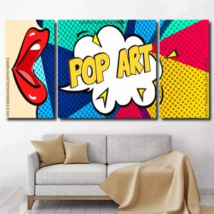 Pop Art Illustration panels paint by numbers