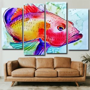 Rainbnow Fish Panels paint by numbers