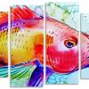 Rainbnow Fish Panels paint by numbers