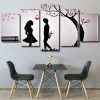 Romantic Couple Silhouette Panel paint by numbers