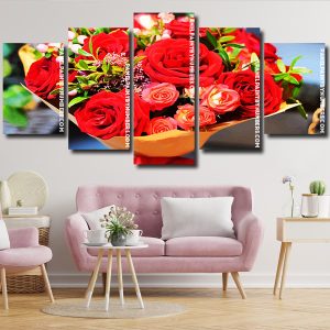 Roses Bouquet Panel paint by numbers