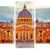 Saint Peters Square Basilica Panel paint by numbers