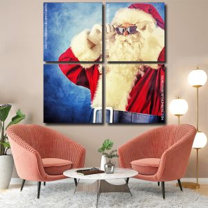 Santa With Sunglasses panels paint by numbers