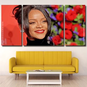 Singer Rihanna Panels paint by numbers