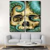 Skull And Octopus Tentacles panels paint by numbers