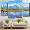 Snowy Mountains Alaska panels paint by numbers