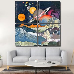 Space Planets panels paint by numbers