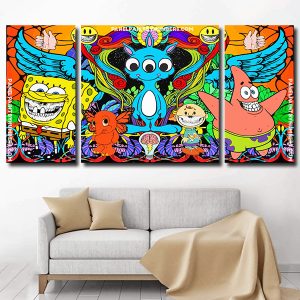 SpongeBob SquarePants panels paint by numbers