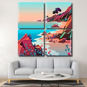 Summer Landscape panels paint by numbers