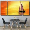 Sunset Sailboat panels paint by numbers