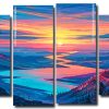 Sunset Time panels paint by numbers