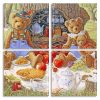 Teddy Bears Picnic Panels paint by numbers