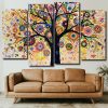 Abstract Tree Of Life Panel paint by numbers