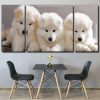 Samoyed Puppies Dogs Panel paint by numbers