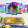 Abstract Colorful Couple Panels paint by numbers