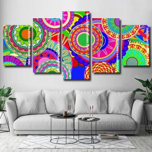 Aesthetic Colorful Mandala Panels paint by numbers