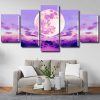 Pink Sky Moon Panels paint by numbers