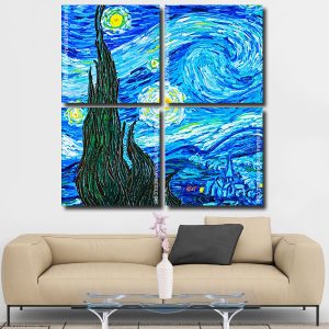 The Starry Night Van Gogh panels paint by numbers