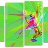 Tennis Player Pop Art panels paint by numbers