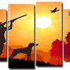 The Hunter Silhouette Panels paint by numbers