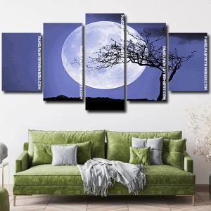 Tree On The Moon Panel paint by numbers