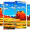 Utah Desert Panels paint by numbers