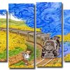 Van Gogh Train Panels paint by numbers