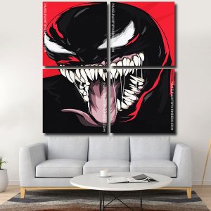 Venom Spider Man panels paint by numbers