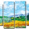 Wheat Field Van Gogh panels paint by numbers