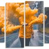 Yellow Smoke Bomber Panels paint by numbers