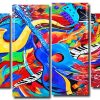 abstract colorful musical instrument Panels paint by numbers