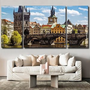 Aesthetic Charles Bridge Czech panels paint by numbers