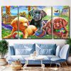 Aesthetic Cute Dogs panels paint by numbers