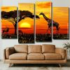 african animals panels paint by numbers