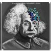 Albert Einstein panels paint by numbers