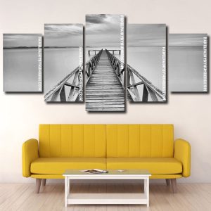 Black and White Bridge panels paint by numbers