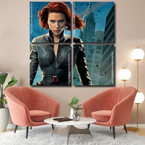 Black Widow Avengers panels paint by numbers