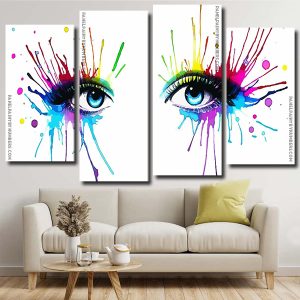 Colorful Splash Eyes paint by numbers