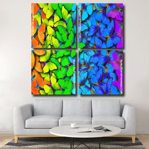 colorful butterflies panel paint by numbers