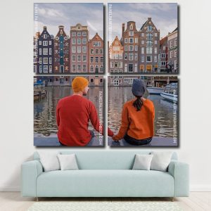 Couple In Amsterdam Netherlands panels paint by numbers