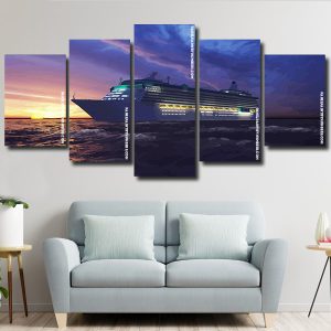 cruise ship sunset sunrise Panel paint by numbers