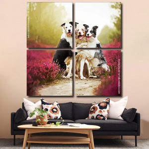 Cute Collies panels paint by numbers