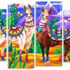 Cute Llamas panels paint by numbers