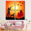 Hunter Silhouette panels paint by numbers