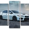 White Subaru WRX ppanels paint by numbers