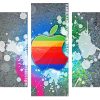 Apple Macbook Logo Panel paint by number