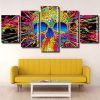 Abstract Colorful Skull Panels paint by numbers