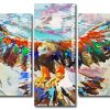 Abstract Eagle panels paint by numbers